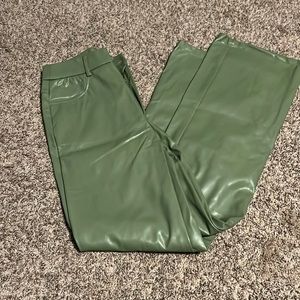 womens shein leather pants, size petite xxs